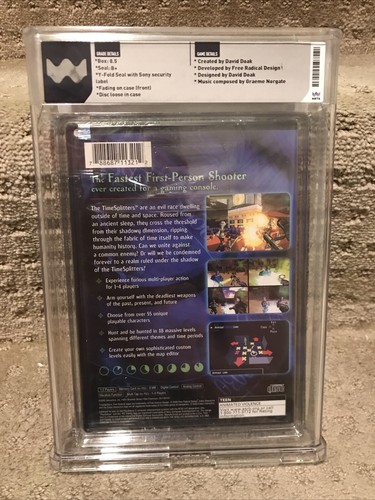 TimeSplitters (PS2, 2000) Neu Factory Sealed WATA 8.5 B+ PlayStation VGA CGC - Bild 9 von 10