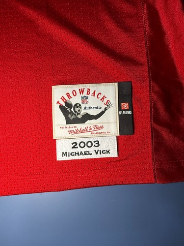 Gebraucht - Größe 3XL - Authentic Michael Vick Mitchell & Ness 2003 Falcons Trikot - Bild 4 von 7
