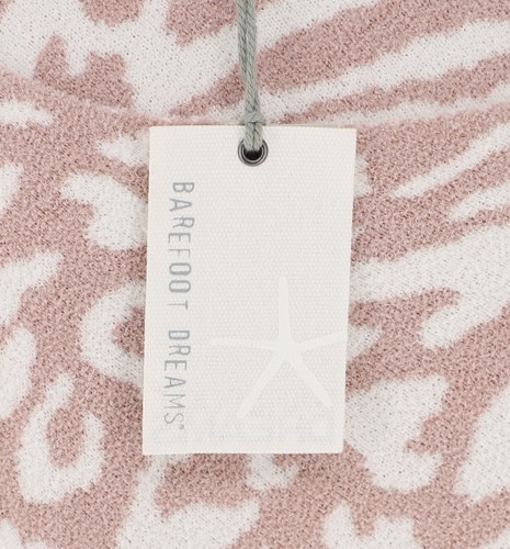 NWT BAREFOOT DREAMS CozyChic Ultra Lite Ocean Breeze Poncho Faded Rose OS - Picture 9 of 12