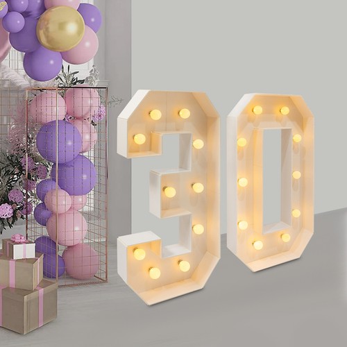 30th Birthday Party Decoration, Light Up Numbers for Birthd, 30 Light Up Numbers - Picture 19 of 20