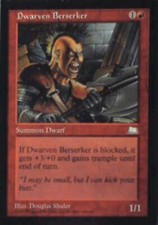 Dwarven Berserker - Weatherlight: #97, Magic: The Gathering Lp R97