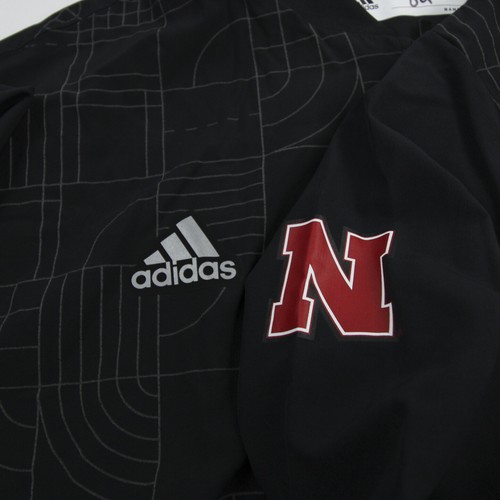 Nebraska Cornhuskers adidas Jacket Men's Black Used - Picture 3 of 5