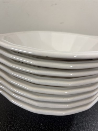 8 Homer Laughlin Dover Colonial White Bowls Handled - Picture 15 of 18