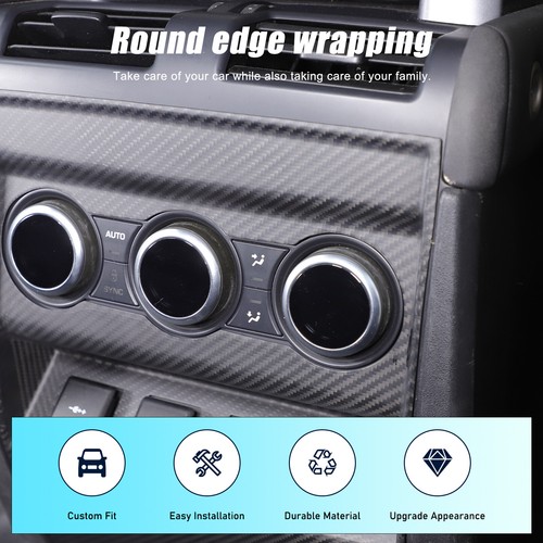 Cache anti-coup de pied de sortie dair arrière mat en fibre de carbone pour Land Rover Defender vendre 2020+