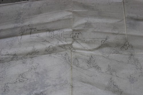 A19/ 2x Entw. Zeichnung Fahne - Liederkranz Reichenbach u. Rechberg 1950er /S13 - Bild 8 von 14