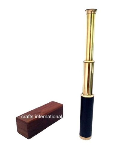 Nautical Brass Pirate Antique Telescope Replica Pirate Royal Navy Spyglass - Picture 2 of 5