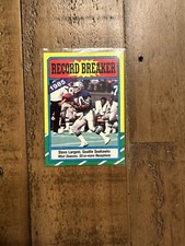 1986 Topps Record Breaker Steve Largent #4 Hall Of Fame Seattle Seahawks LEGEND