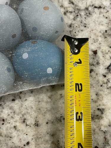 Easter Eggs Pastel Polka Dot Eggs Filler Basket Decor 12 Decoration Holiday NEW - Picture 4 of 4
