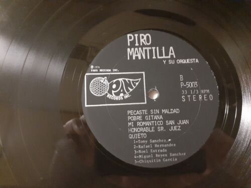 Piro Mantilla Y Su Orquesta LP On Pana Records. Shrink. - Imagen 4 de 6