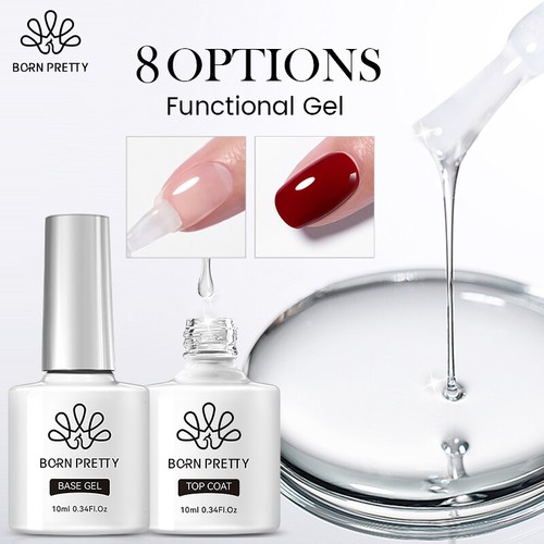BORN PRETTY 10ml Nagel Base Gel Top Coat UV Gel Nagellack Nail Art Soak Off
