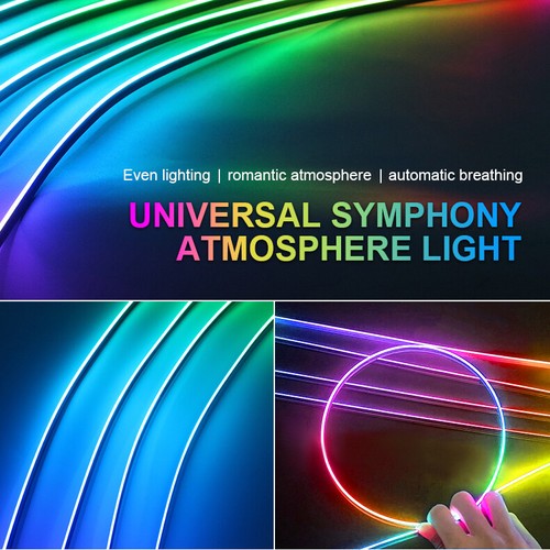 Car Full RGB LED Bead Symphony Dream/color Interior Ambient Lighting APP Control - Bild 23 von 32