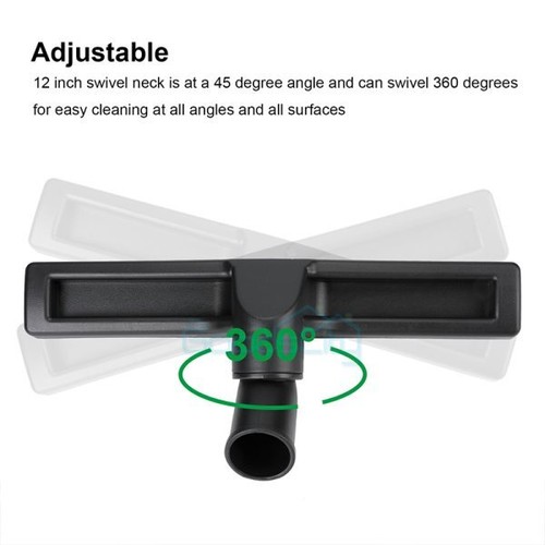 12" Vacuum Cleaner Attachment 360 Floor Brush Tool 1.25"for most Vacuum Cleaner - Foto 3 di 16