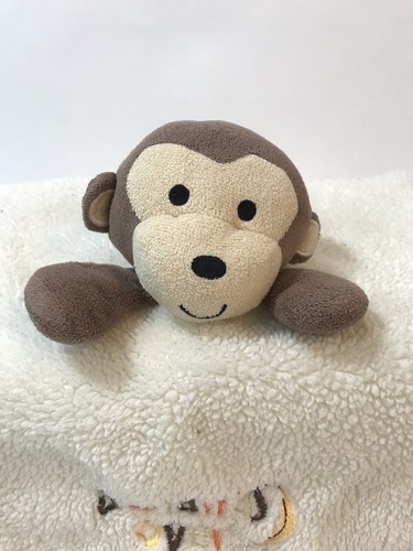 Baby Gear Bananas Over Mommy Monkey Baby Lovey Security Blanket Embroidered - Picture 2 of 7