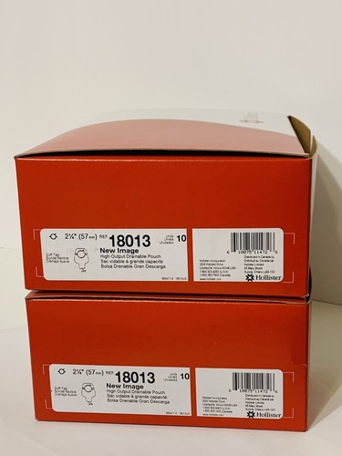 2 BOXES Hollister 18013 New Image Drainable System Ostomy Pouch Exp.2025/10 - Picture 1 of 6