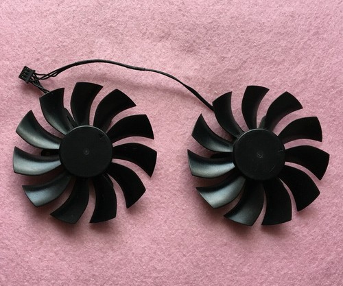 Pair Fans Cooler Fan For EVGA GTX 950 960 970 980 GTX 980Ti PLA09215B12H 87mm - Picture 1 of 4