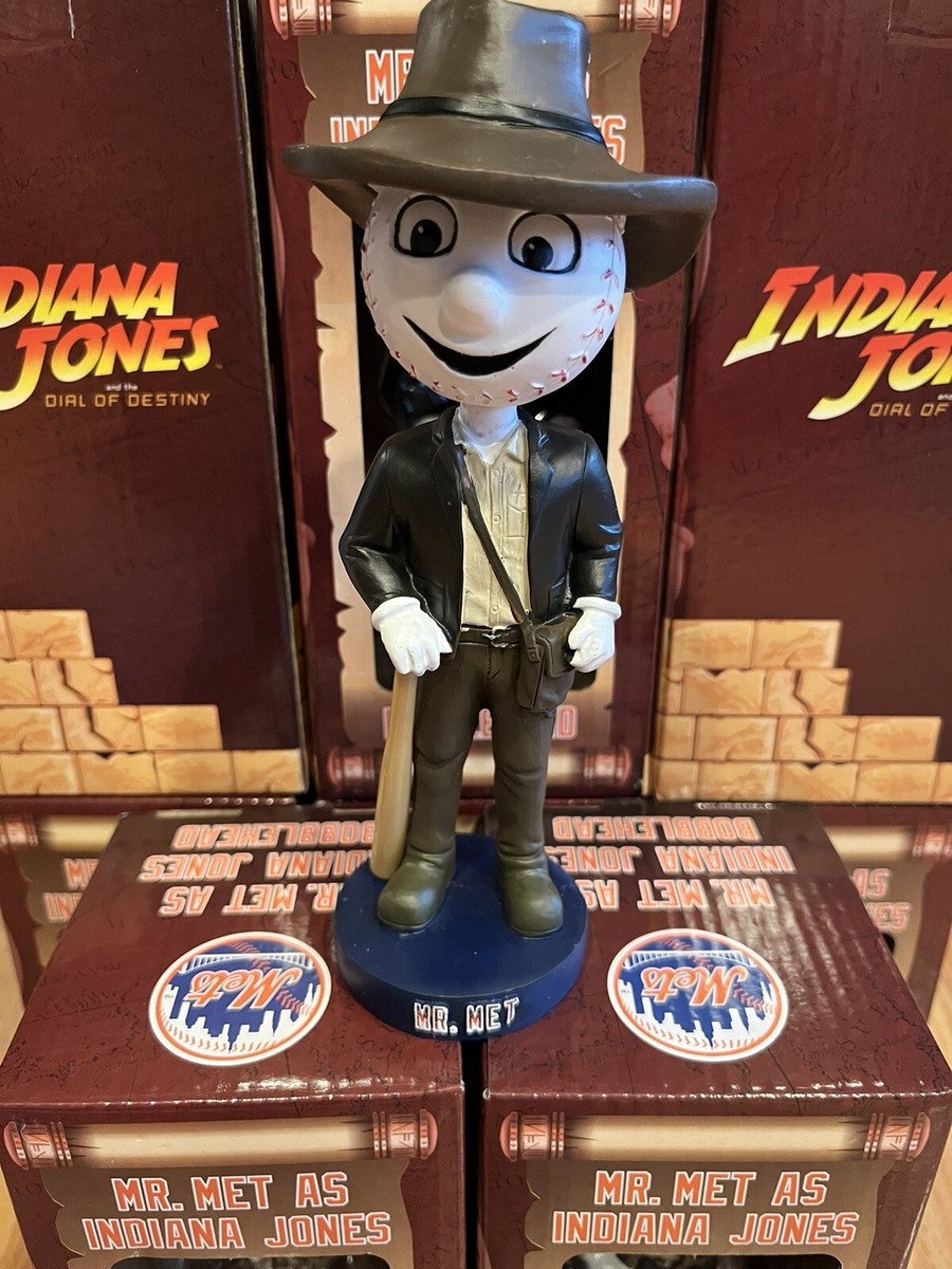 マスカルポーネ New York Mets Indiana Jones Mr Met Mascot Bobblehead 6/27