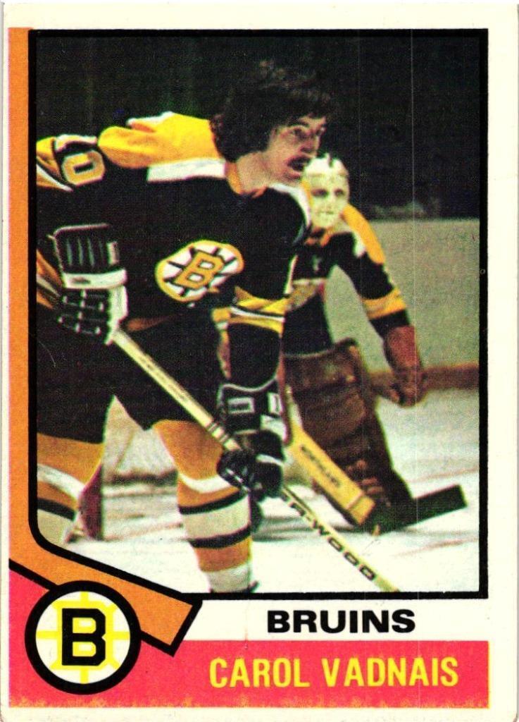 CAROL VADNAIS 1974-75  Topps Hockey #165  READ FOR $1 PROMO RULE  B17R4S13P2