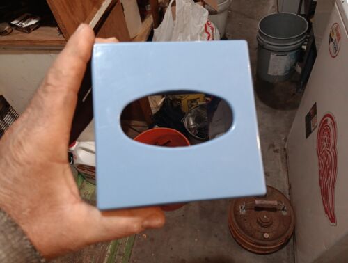 Vtg Rare Celestial/Moon, Sun and Stars Square Light Blue Tissue Paper Box Cover - Picture 10 of 10