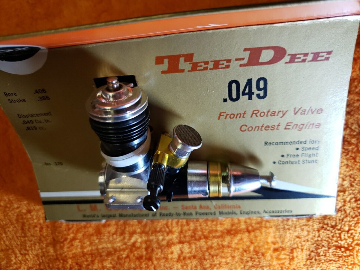 Cox .049 - COX engine - COX TEE-DEE .049 Front Rotary Valve