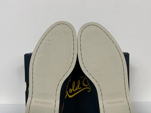 NUEVO con Caja Sperry Gold Cup AO 2-Eye Boat AMPLIOS Zapatos Cuero Azul Marino STS15803 - Imagen 12 de 19