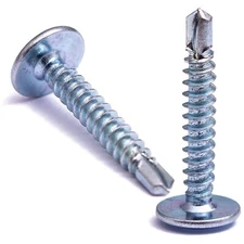 #8 Zinc Plated Phillips Wafer Modified Truss Head Self Drilling Wood Dura-Screws