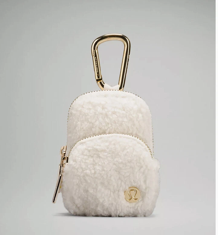 Lululemon Clip On Nano Backpack Ivory Fleece NWT Gold Hardware NWT | eBay