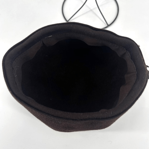 Vintage Women's Rabbit Hair Lace Felt Pillbox Hat Cap Chocolate Brown One Size - Picture 5 of 9