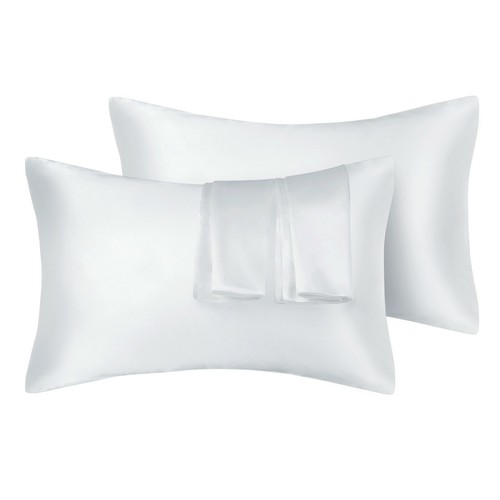 2 Pack Pillowcase Silk Satin Soft Soothes and Protects Skin Silky Pillow case - Picture 13 of 15