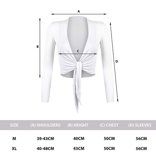 Glamexx 24 Damen Bolero Jäckchen Langarm Tops Schulterjacken Hochzeit Party - Bild 3 von 43