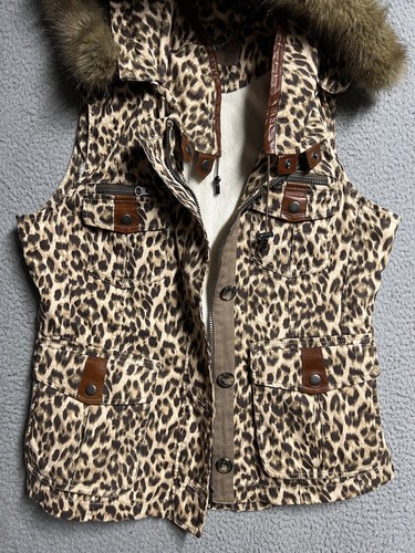 Goode Rider Jacket Vest Women L Full Zip Detachable Hood Equestrian Fur - Picture 6 of 18
