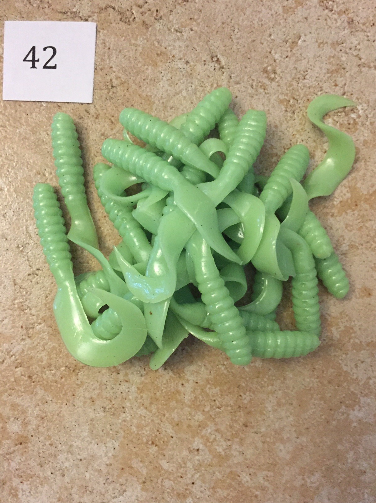 Item42 24ct 4"Curly twister tail grub Milktreuse, fishing, soft plastics bass eBay