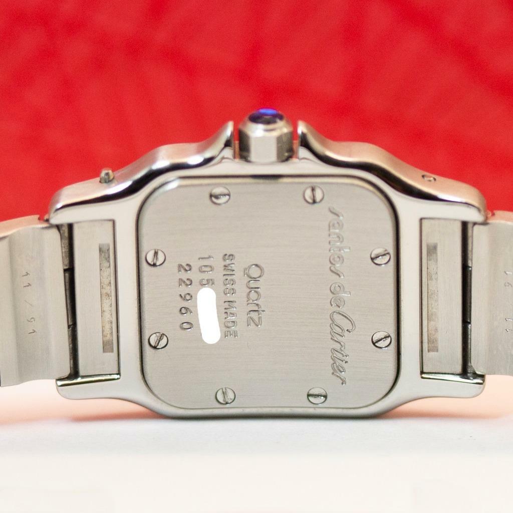 CARTIER SANTOS GALBEE 1057930 TWO-TONE STEEL & GOLD QUARTZ LADIES WATCH image