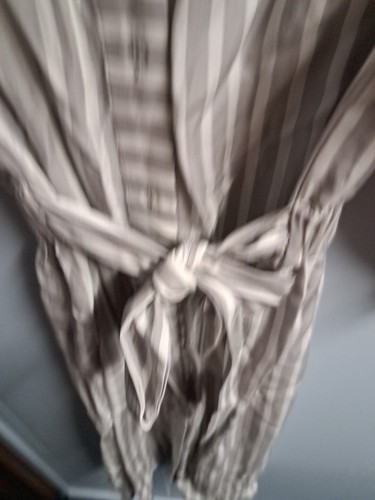 Loft Outlet Women's Size S Striped Long Sleeve Button Up Front Gray Dress NWT - Picture 3 of 5