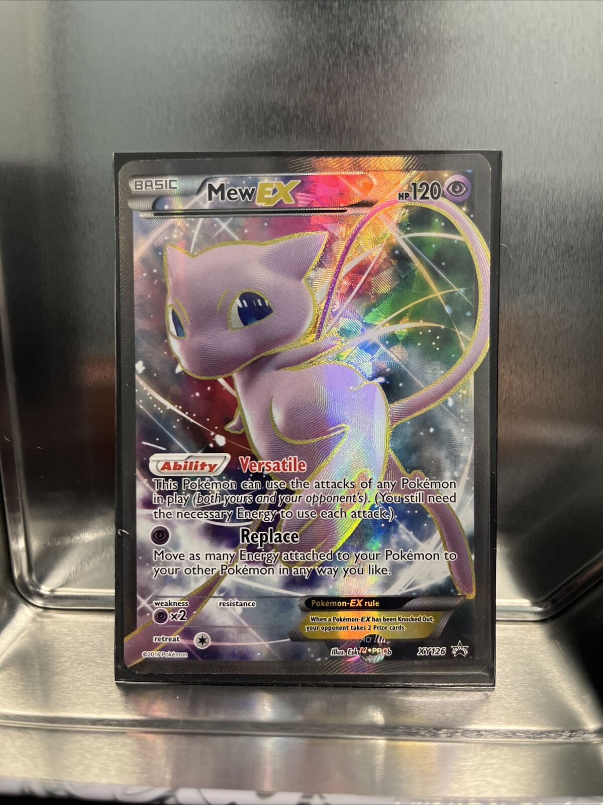 Mew Black Star Promo Custom Metal Pokemon Card