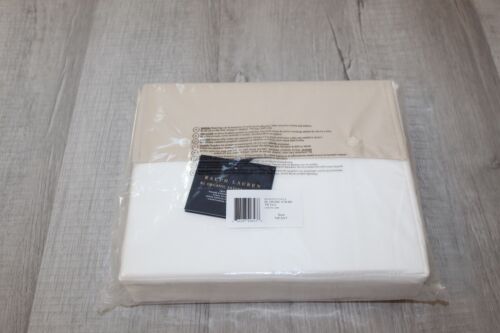 Ralph Lauren Organic Sateen Border Twin Duvet Cover $330 Coastal Sand - Picture 10 of 10