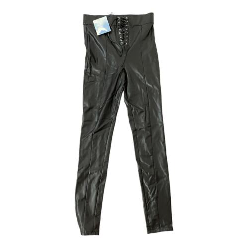 Majorelle Womens Lexa Legging Faux Leather Lace Up Sexy Punkcore Goth Small - Picture 3 of 6