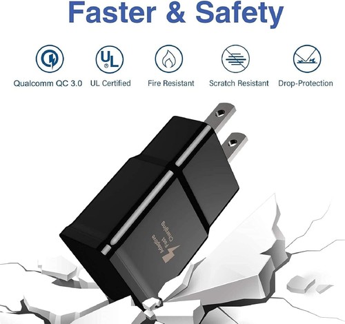 OEM Samsung Galaxy S8 S9 Plus Note 8+ 15W Fast Charger & USB Type-C Cable - Picture 3 of 7