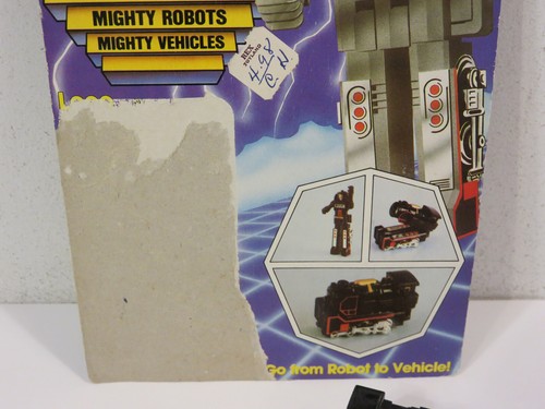 GOBOTS LOCO TRAIN COMPLETE MR-05 POPY TONKA RENEGADE ROBOT W/CARD BACK 1983 - Picture 3 of 12