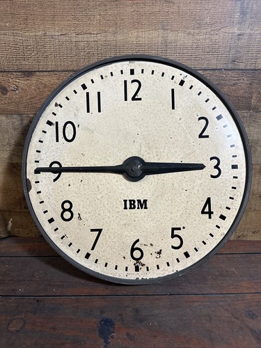 Vintage IBM 95929 Industrial School Office Wall Clock Huge 18” Rare - Picture 3 of 14