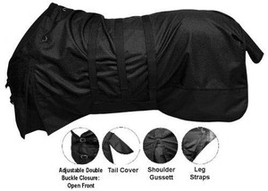 SHOWMAN-1200-Denier-Waterproof-amp-Breathable-BELLY-WRAP-Turnout-Horse-Blanket