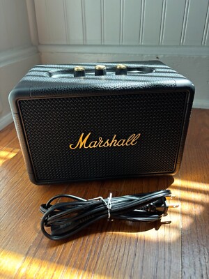 Marshall Kilburn II Portable Bluetooth Speaker, Black and Brass