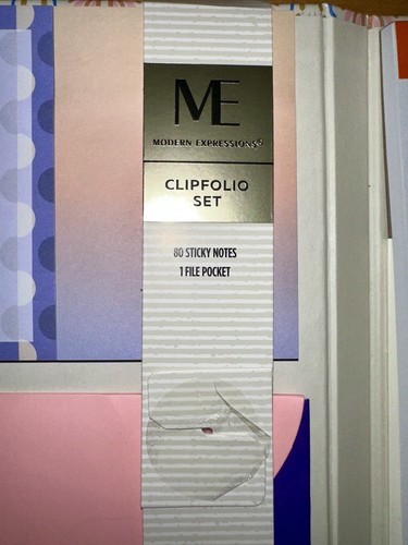Mini Clipboard Folio~Refillable Lined Notepad, 80 Sticky Notes, Interior Pocket - Picture 8 of 20