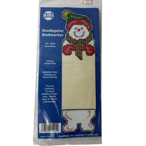 Vintage NMI Needle Magic Cross Stitch Bookmark Kit Christmas Holiday Lot of 4 - Picture 4 of 6