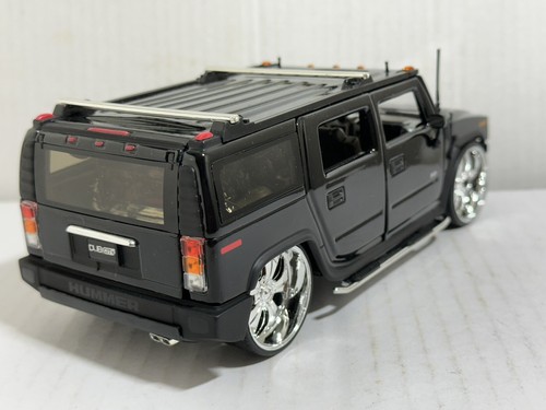 JADA DUB HUMMER H2 BLACK 1:24 DIECAST MODEL NEW NO BOX #519 - Picture 5 of 12