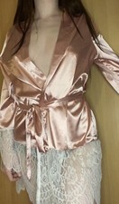 Pink Satin Robe