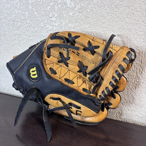 Wilson A0350 MLB10 Baseball Glove 10" A0350 Brown MLB10 RHT Genuine Leather - Picture 5 of 11