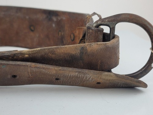 VTG LINEMAN’S BELT Leather Tool Belt Adjustable Strap 36" - 44" - NICE - Picture 6 of 12
