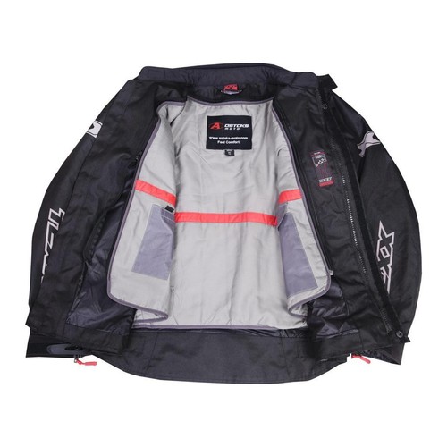 Motorbike Armoured Jacket All Weather BLACK COLOUR Motorbike Cordura Jacket With - Bild 4 von 7