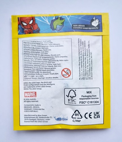 NEW LEGO MARVEL PROMOTIONAL POLY BAG EXCULSIVE MYSTERIO MINIFIGURE SEALED - Picture 3 of 4