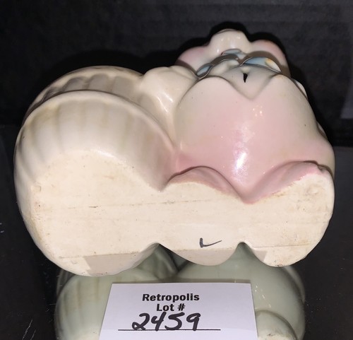 Maceta Shawnee Pottery Porky Pig cerámica azul vintage - Imagen 9 de 9